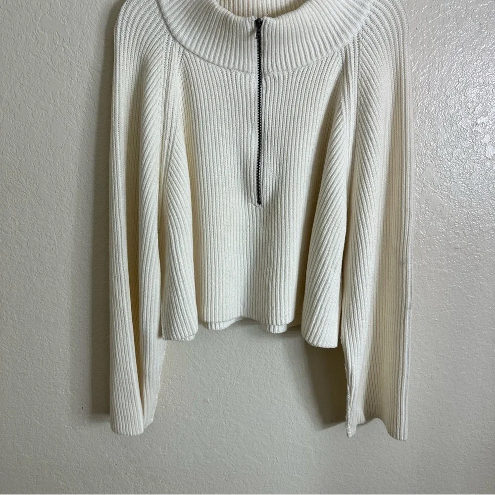 New free people Greta Half Zip sweater size XL